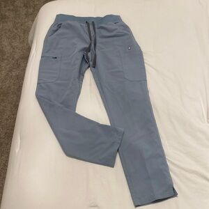Figs Dusty Blue Yola Skinny Scrub Pants 2.0 Medium/Tall